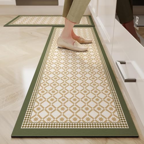 Image of Gvnd Kitchen Mat Anti-Slip Waterproof Floor Mat, Oil-Proof Anti-Fatigue Kitchen mats for Floor Anti Slip, Sink, Laundry & Standing Desk (Colour-4)