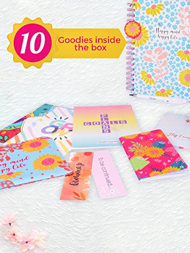 Image of Doodle l Planner Gift Set l B5 Planner + Bag + Pouch + Sticker Book + Pocket Planner + Sticky Book + Pen + Motivational Cards + Bookmarks with Premium Gift Box
