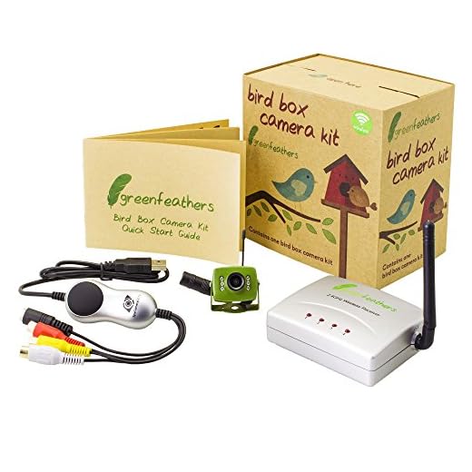 Wireless Bird Box Camera with Night Vision, Receiver and USB Connector- Record to your PC, Motion Detection, 2.4GHz, Garden Wildlife Camera