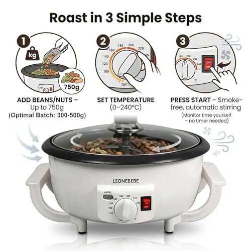 Commercial coffee roaster machine