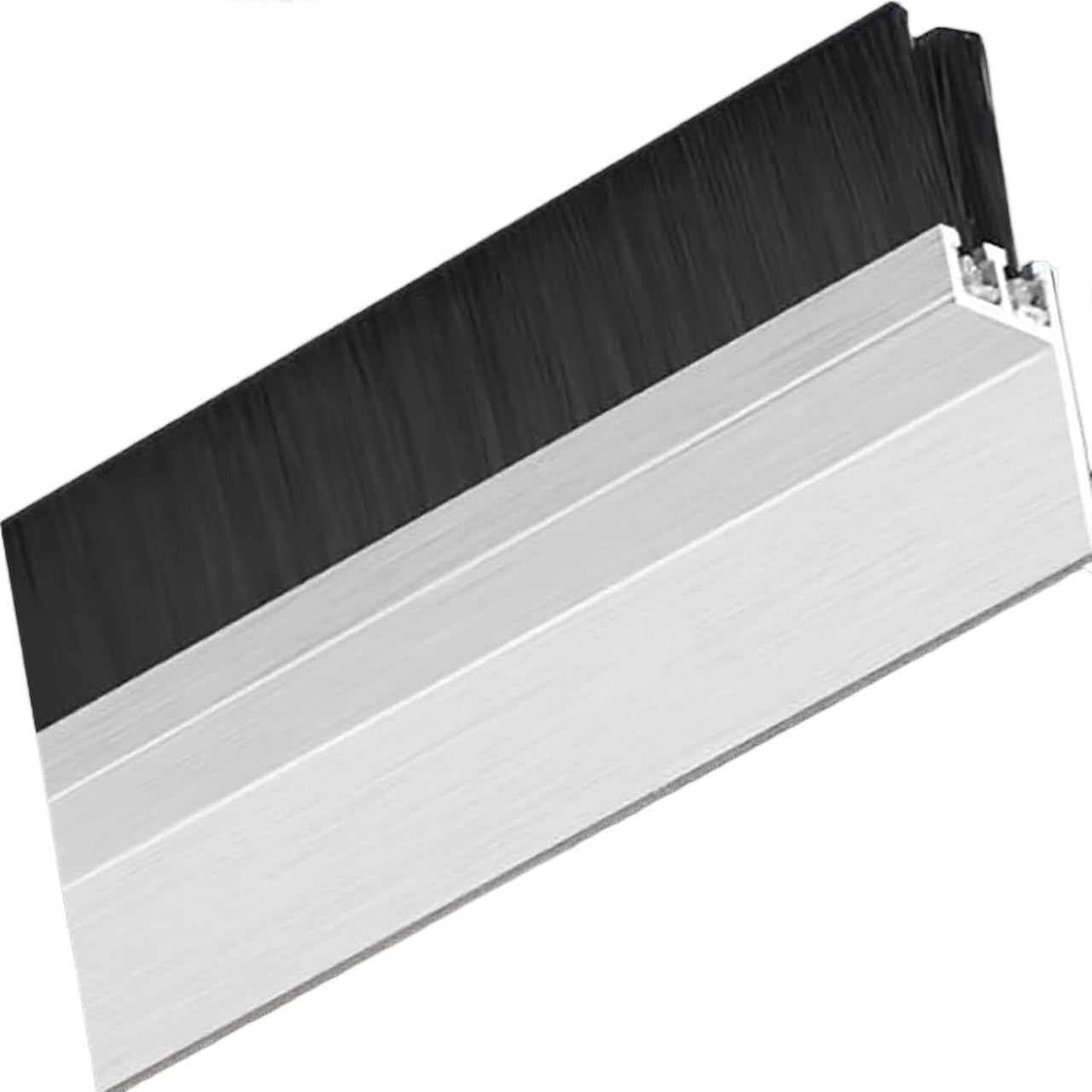 Door Strip Draught Brush, Industrial Door Seal, Aluminum Alloy Brush Strip, Height 10-300mm, 1/2/5 Pcs(2 Pcs,Brush Height 20mm)