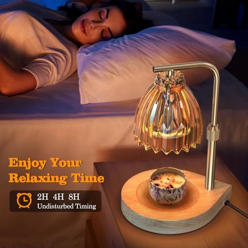 Gift Ideas for Women: Adjustable Candle Warmer Lamp with Timer & Dimmer