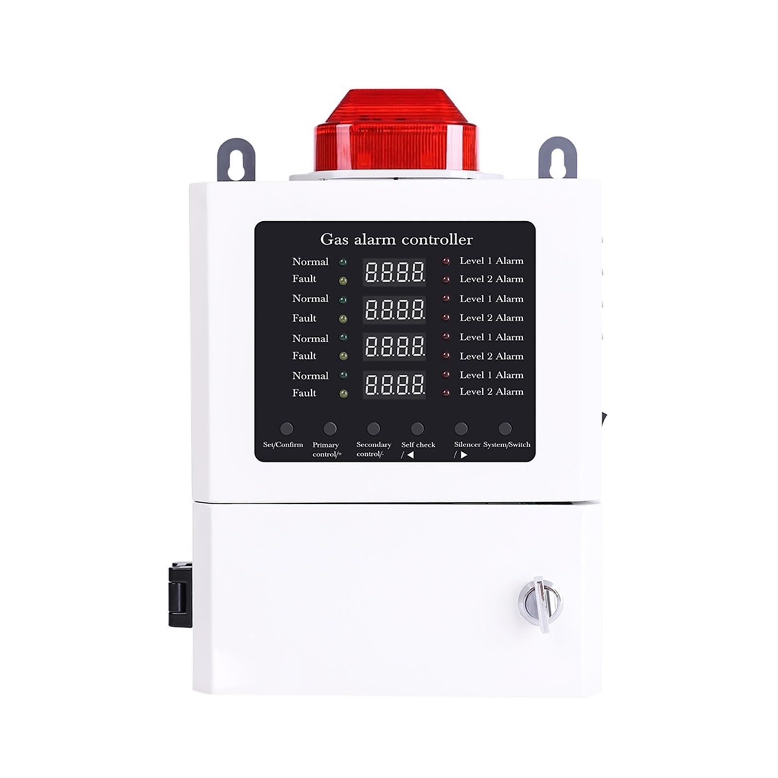 Dmete Dr-Zj200-2 Industrial Gas Controller Combustible And Toxic Gas Controller Monitoring Gas Detection Panel Workshop Monitor(Dr-Zj200-2)