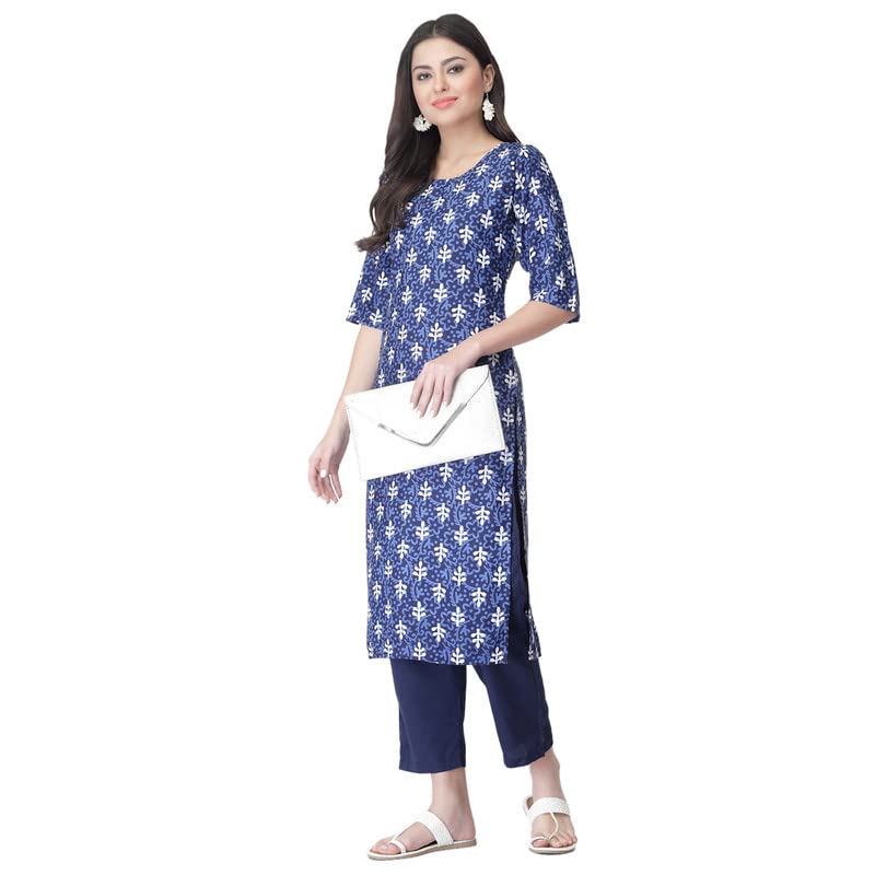 Image of Pinkmint Kurta for Women Different Digital Printed Crape Kurti Casual Wear Regular Fit Kurta