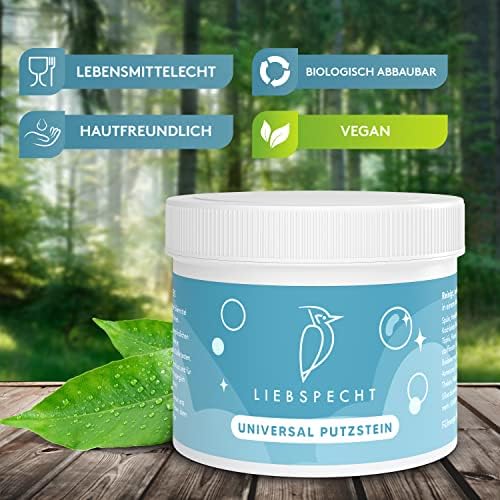 Liebspecht® Trwały kamień uniwersalny do całego gospodarstwa domowego [900 g], wysokiej jakości kamień do czyszczenia, uniwersalny środek czyszczący do łazienki, kuchni, WC, okien, płyty ceramicznej,