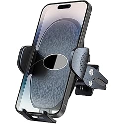 Ventilador Movil Amazon Eono Soporte Móvil Coche, Clip Estable para Rejilla de Ventilación 360°Rotación, Universal Sujeta Porta Movil Coche Compatible con iPhone 14/13/12, Samsung,Xiaomi etc