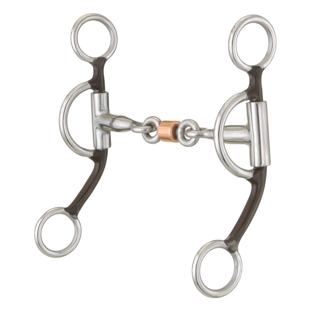 Tough 1 Kelly Silver Star Kelly Silver Star 3 Piece Dogbone Roller Snaffle Bit