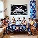 Space Happy Birthday Banner Backdrop, Outer Space Birthday Party Background, Space Battleship Wars Themed Birthday Decorations
