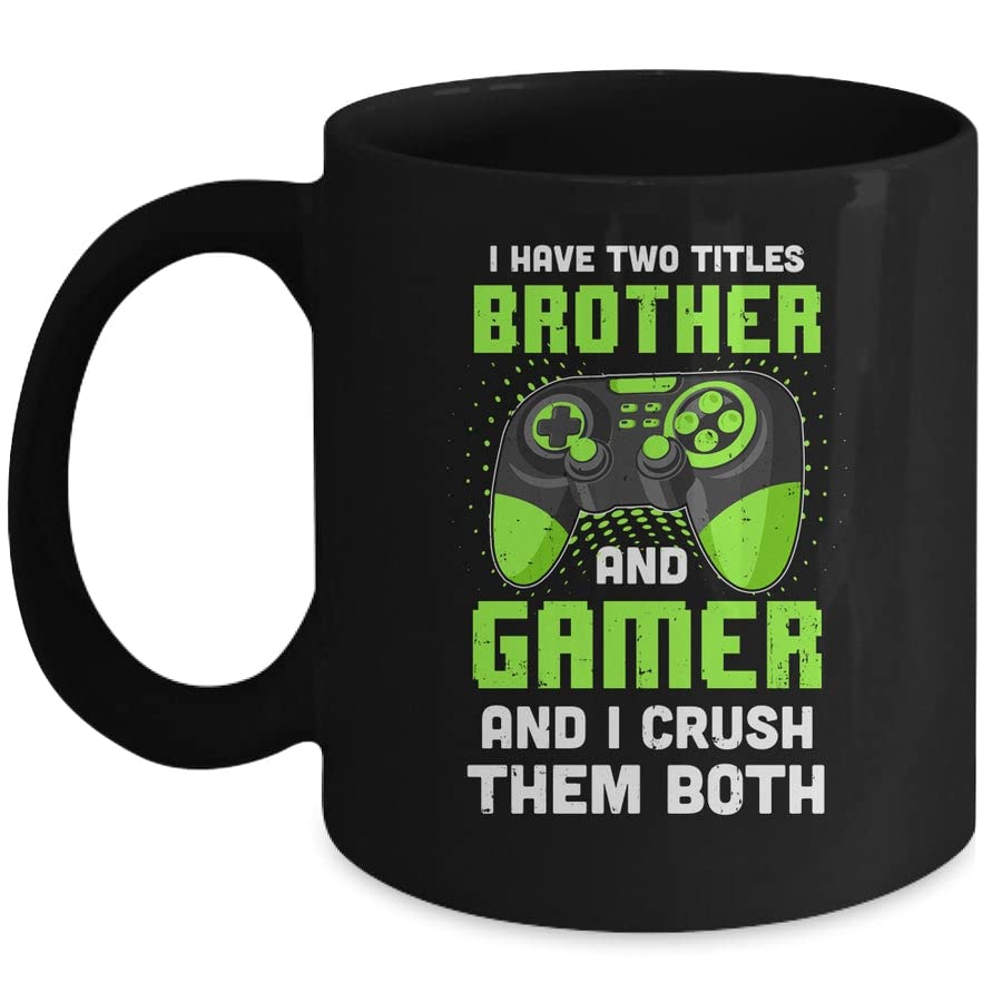 SKY DOT Funny Gaming Brothers Gamer Gifts for Teen Boys Printed Ceramic Tea/Coffee Mug (325ml)