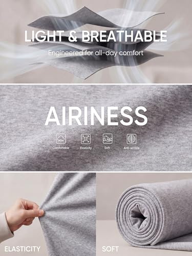 Image of JMIERR Men's Casual Baggy Pants Lightweight Wide Leg Lounge Travel Pants Streetwear with Pockets