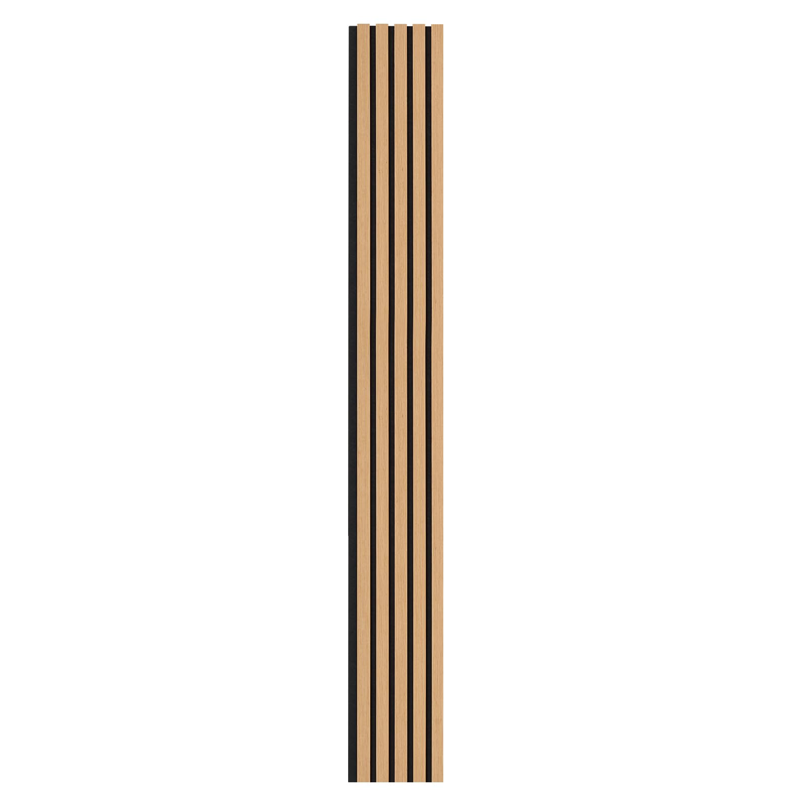VEVOR Pannelli Acustici a Doghe in Legno 2400 x 200 mm Pannelli da Parete in Legno MDF con Accenti per Decorazione Pareti Interne, Pannelli da Parete in Finto Legno, Riduzione di Rumore, Rovere Chiaro