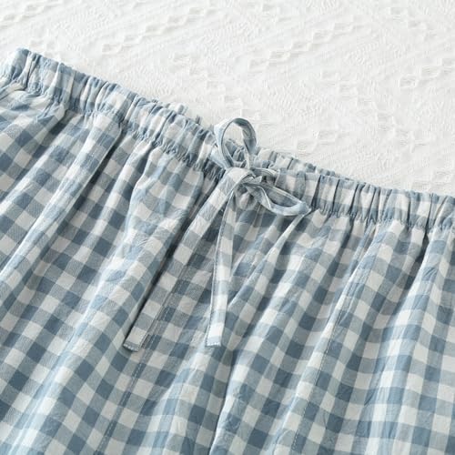 Image of STMAHER Men's Pajama Pants Cotton Pjs Bottoms Lightweight Pajama Bottoms Woven Knit Pants With Pocket