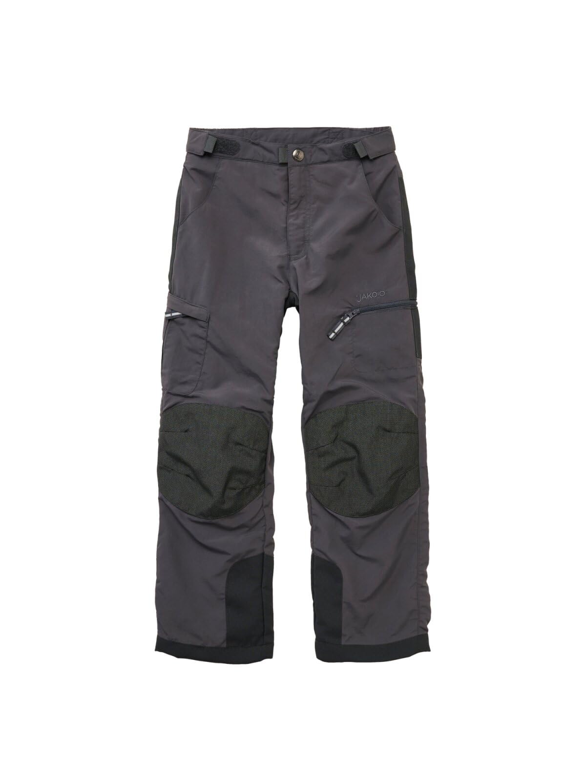 JAKO-O Kinder 2in1 Robusthose gefütterte Trekkinghose mit Kniebesatz | Wärmend, gefüttert & wasserabweisend. Herausnehmbare Innenhose, verstellbarer Bund & robuste Kniebesätze für Outdoor.