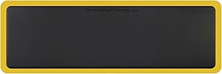 Smart Step Anti-fatigue Mat Supreme Yellow Safety Border 6x2 Black