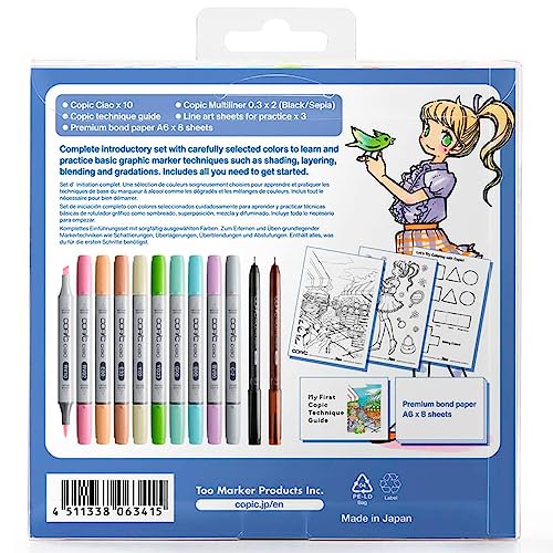 Copic Ciao First Starter Set Alcohol Marker, Assorted - Image 2