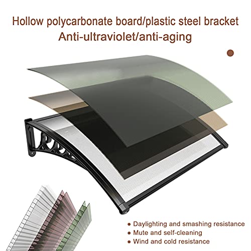 Auvent de toiture durable en polycarbonate de haute résistance