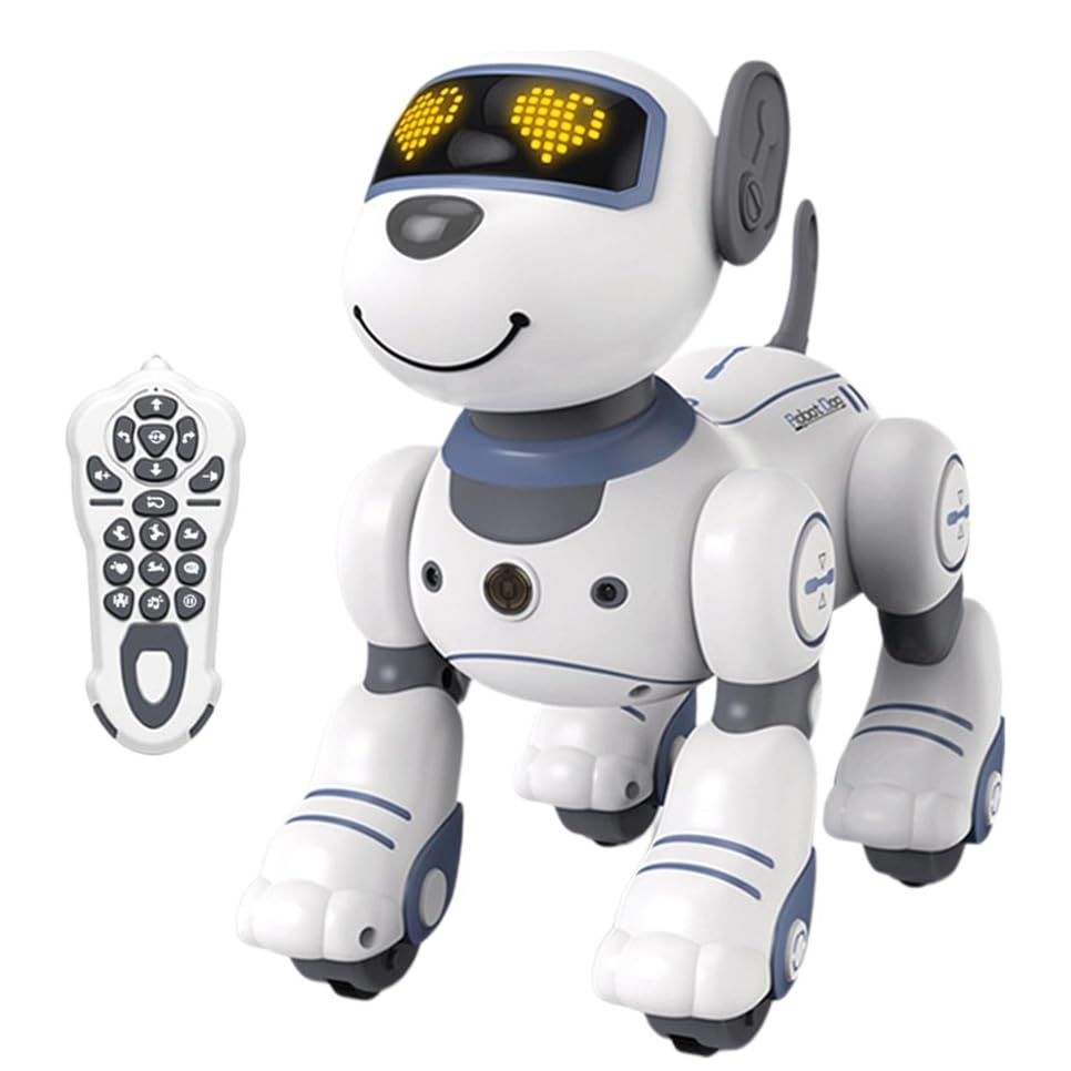 Brinquedo Robô Para Cachorro Com Controle Remoto Infantil (Azul)