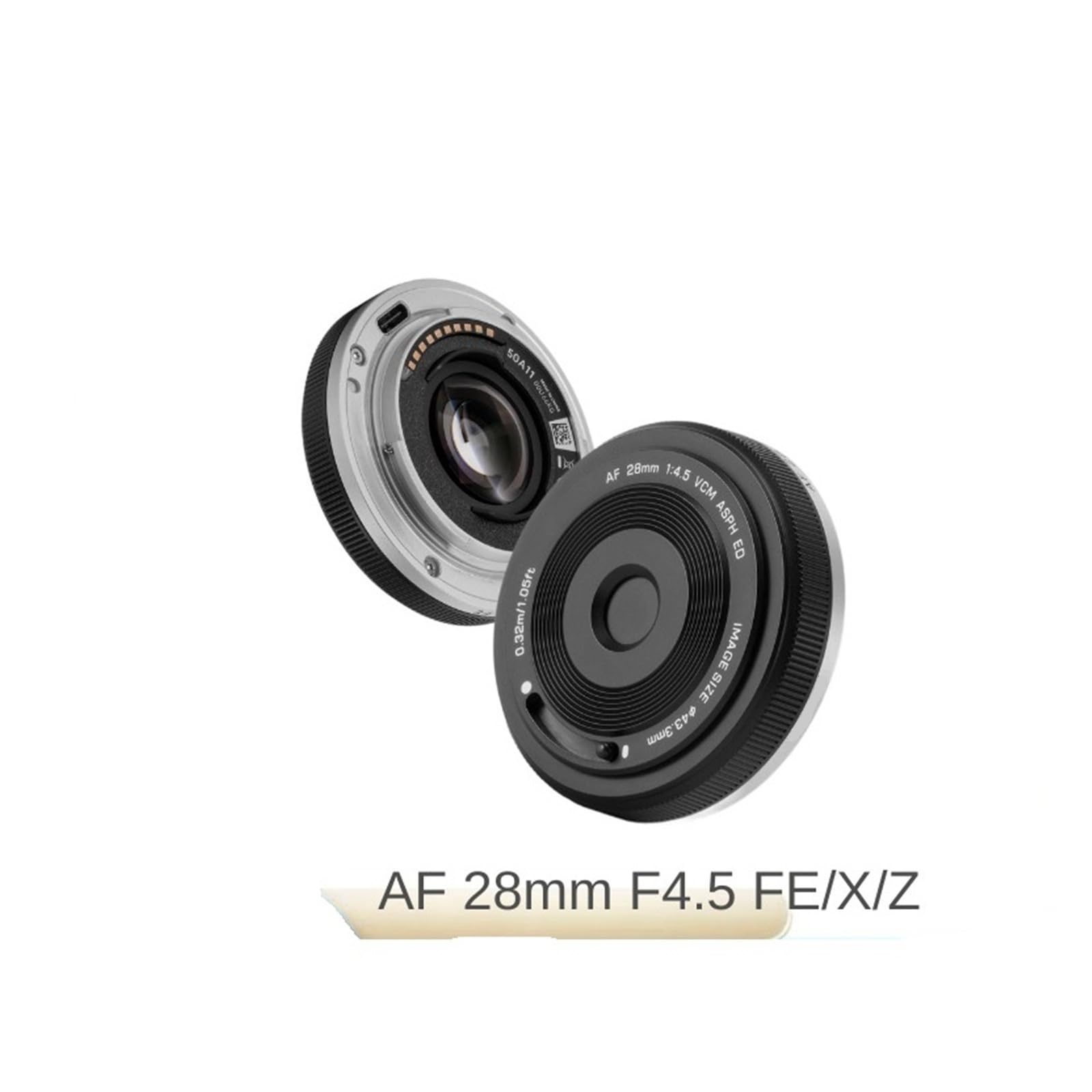 DSLR Camera Lens, Lente Tipo panqueque AF 28 mm F4.5, Compatible con Sony E
