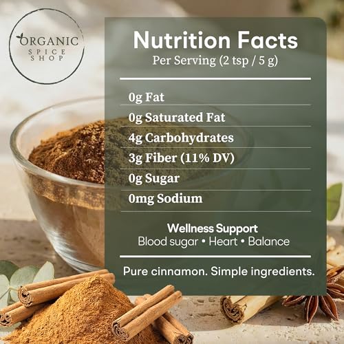 Organic Ceylon Cinnamon Powder | Certified USDA Organic and Kosher| Ceylon Cinnamon Powder Organic from Sri Lanka | Organic Cinnamon Ceylon from Sri Lanka| Premium Quality True Cinnamon Powder | 7 oz (200g) Eco-Friendly Resealable Bag Alternate view