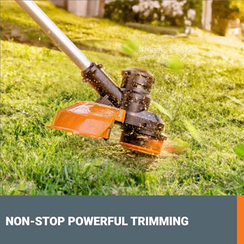 Image of Worx Cordless String Trimmer, 13 inch Electric Weed Wacker with Auto Feed, 40V Lightweight Weed Eater with Dual-exit Cutting Head, 2 Batteries & Charger Included, WG183