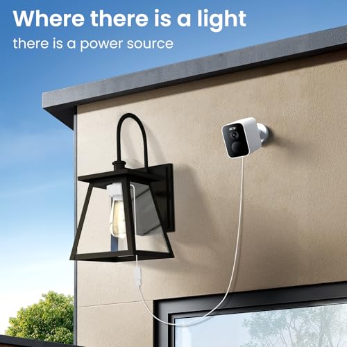 E26 Light Socket USB Adapter Female Plug 120V to 5V Power Converter Splitter Charger Extension Cord for Outdoor Security Cameras Holiday Lights Compatible with WyZe Cams2