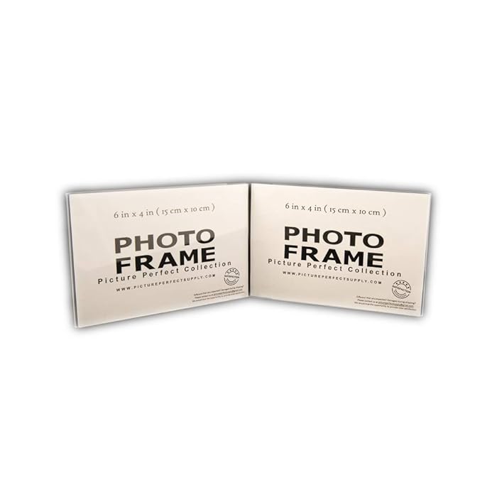 Buy Photo Booth Frames 6x4 Clear Acrylic Self Standing Double Picture