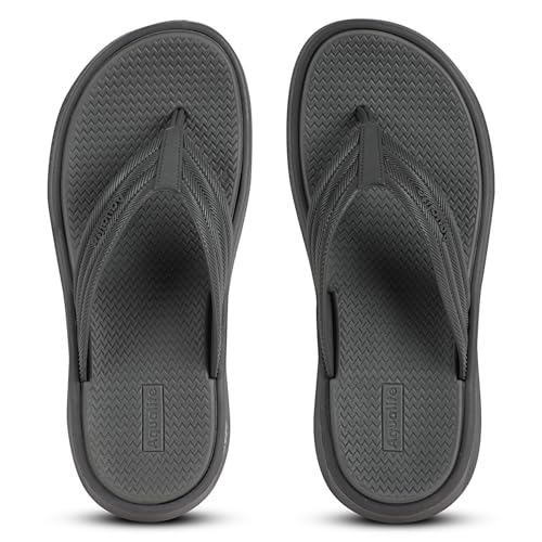 Image of Aqualite NEO-276 Men Slide Slippers with Comfotable EVA Sole Slip-On Flat Flip Flops, Sliders, Chappal & Comfort Insole Slipper for Men