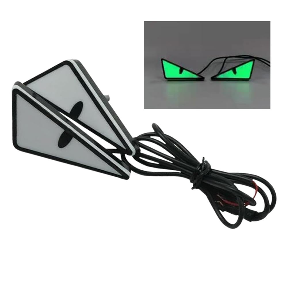 Universal Motorcycle LED Triangle Demon Eye Light Evil Eyes Headlight Motorcycle ﻿ Model Projector Mini Car For Any Lamp Lens