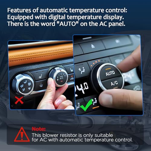 Image of HVAC Blower Motor Resistor Compatible with BMW 228i 320i 328d 328i 330e,330i,335i,428i,430i,435i,M2,M3, M4,MB W166 GL350 GL450 GL550 GL63 AMG GLE300 GLE350 ML250 ML550