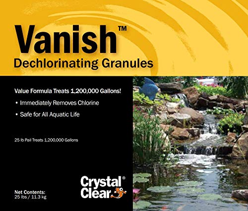 CrystalClear Vanish Dechlorinating Granules - 25 pounds - 1,200 Treatments Per 1,000 Gallons