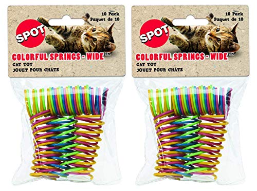 Ethical Wide Colorful Springs Cat Toy. 2-Pack