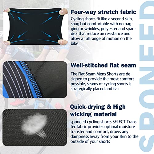 Camiseta y Pantalones Cortos para Ciclismo Hombre Azul XL miniatura 6