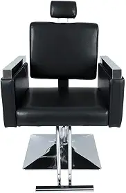 Cadeira Hidráulica Reclinável Barbeiro Salão Pelegrin Pel-2613 Preto