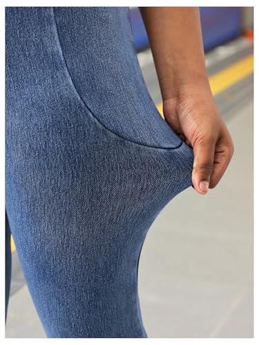 Floerns Girl's High Waisted Flare Leg Jeans Stretchy Denim Pants with Pocket4