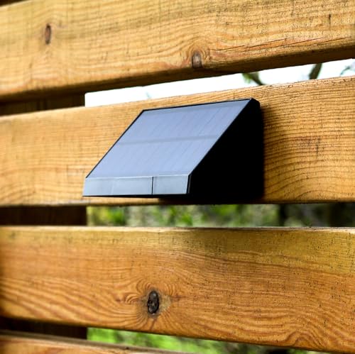 Auraglow Solar Wall & Fence Downlights with Triple LED, IP54 Waterproof Outdoor Garden Lights - Pack of 2 (2 Pack) - Image 4