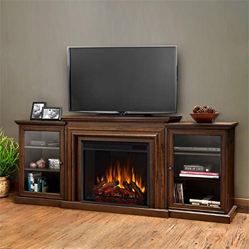 Afuera Living Frederick Entertainment Electric Fireplace in Chestnut Oak