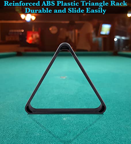 JAPER BEES Billiard Pool Balls with Triangle Ball Rack, Cue Chalks, Table Spot Stickers & Tip Replacements - Pool Table Accessories - Image 4