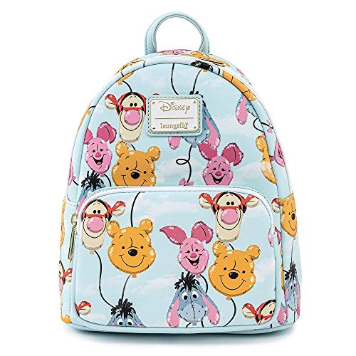 Loungefly Disney Winnie the Pooh Balloon Friends Womens Double Strap Shoulder Bag Purse