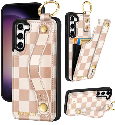 Housse Samsung S23 Plus motif kaki à carreaux idéale pour vos sorties quotidiennes en ville