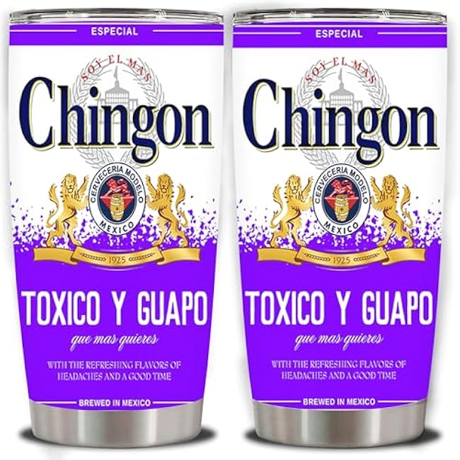 1pc 20oz Mexican Craft Beer Label Style Tumbler with lid, Stainless Steel Vacuum Insulated Double Wall Travel Cup for Men Women, Mother Day, and birthday gifts