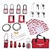 JTLB Electrical Lockout Tagout Kit Locking Padlock Set Hasp Universal Circuit Breaker Lock Loto Padlock Safety Padlock Set for Industry