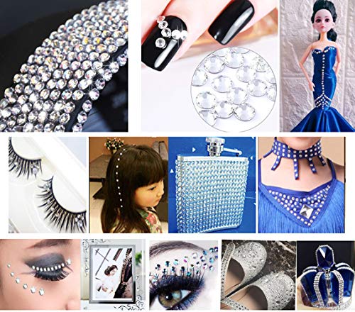 Dotebpa 6048Piece 6Mm Clear Bling Rhinestone Sticker Sheet Gem Diamond Self Adhesive For Scrapbooking Embellishments And Diy Crafts,Wedding,Decor #TOP4