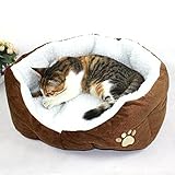 MFEIR Cuccia Cane Interno cuscini per cani Divano Letto per Cane gatto Pet Animali,MARRONE,Piccolo