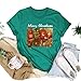 Personalized Handmade Merry Christmas Shirt, Cozy Holiday Graphic Tee, Vintage Christmas T-Shirt, Handmade Festive Gift, Cute Winter Top for Women