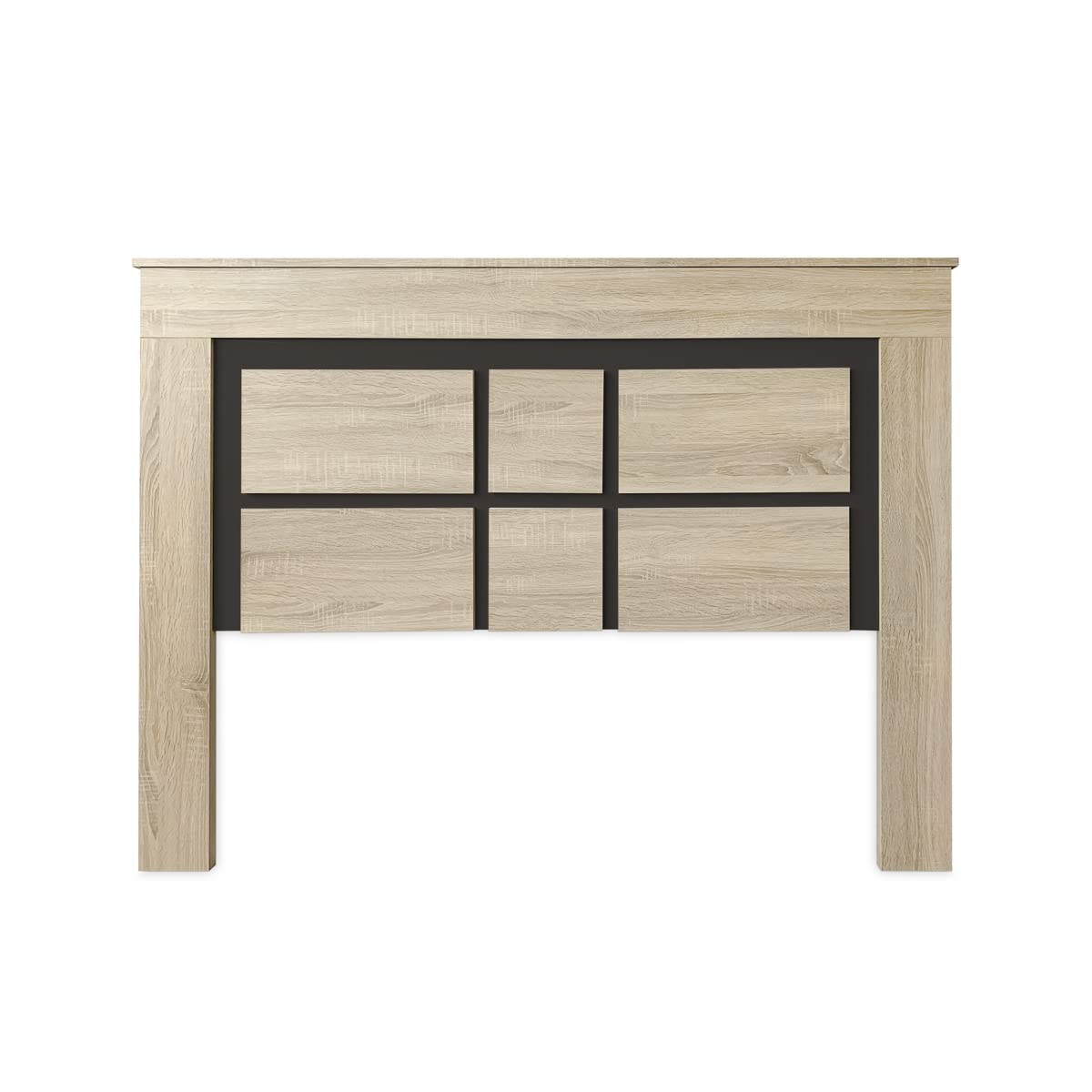 Duérmete Online - Pack Cabecero Nórdico Omabella de 160 x 120 cm + 2 Mesitas de Noche | Diseño Práctico y Elegante | Colores Cambria y Grafito (para Cama de 135-140 o 160)