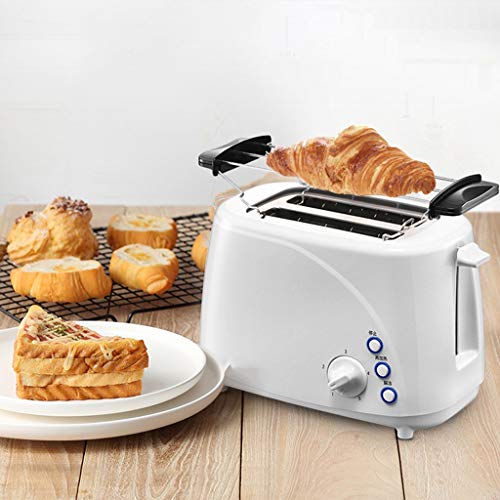 NXYJD 2 Scheiben Toaster 13,5 * 2,6 cm Slots Edelstahl Toaster, Aufwärm- Defrost Abbrechen-Funktion – Bild 3