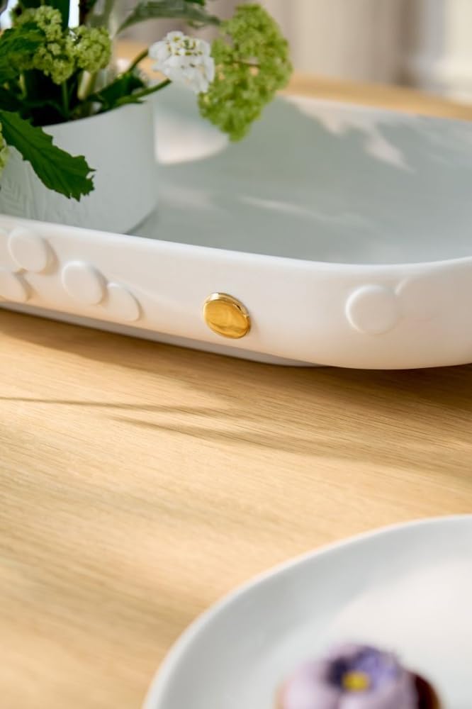 Räder Schale Goldener Punkt | Große Porzellanschale Obstschale 45x23cm