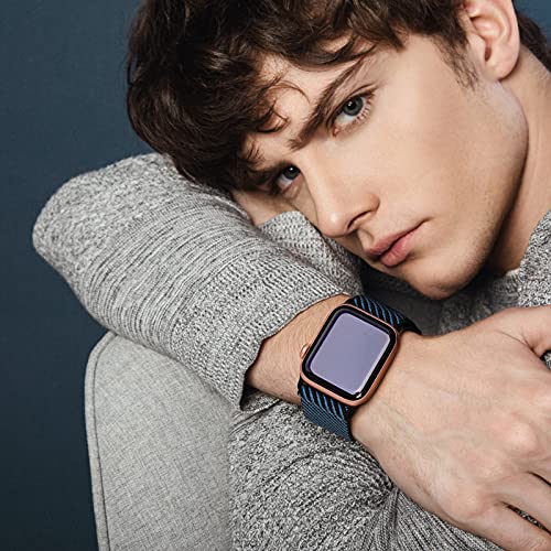 Image of 4 Pack Stretchy Solo Loop Compatible with Apple Watch Bands 38mm 40mm 41mm 42mm 44mm 45mm 46mm 49mm Women Men, Sport Nylon Elastic Straps Wristbands for iWatch Series 11 10 9 8 7 6 5 4 11 Ultra /SE 3 2