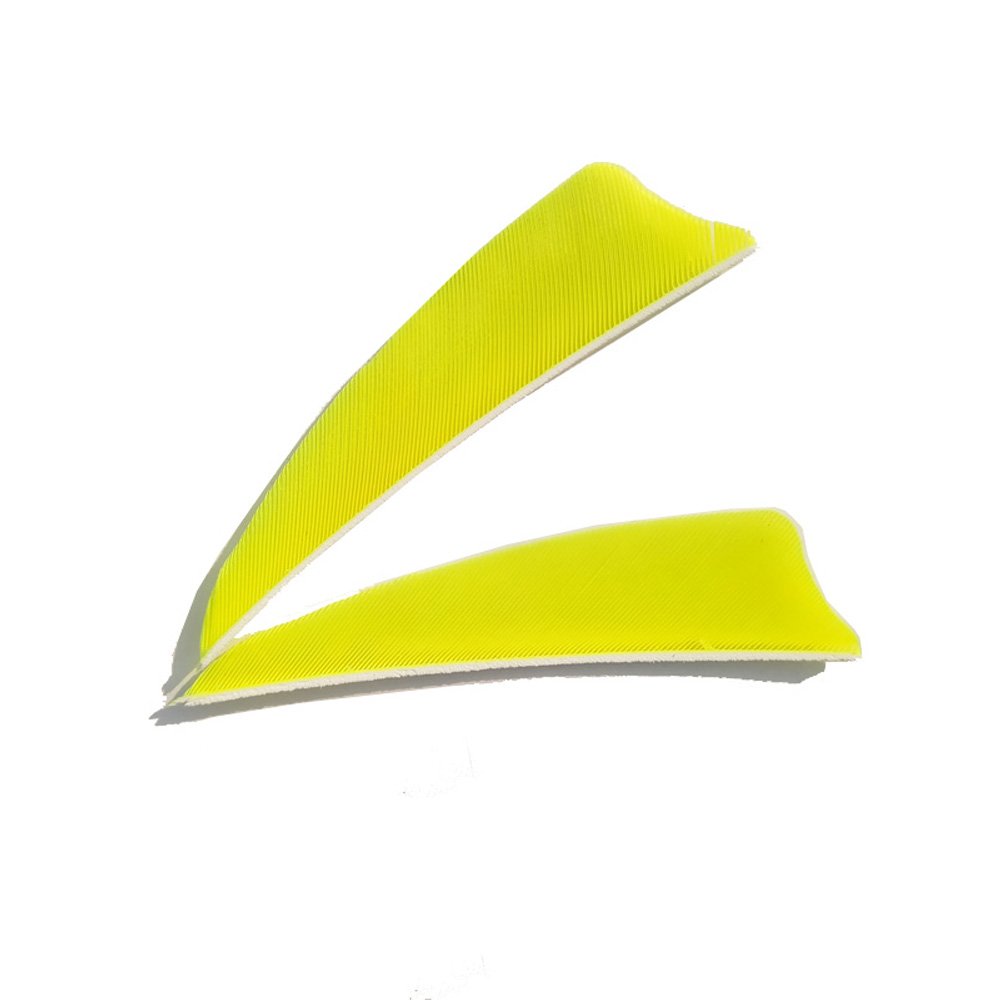 SHARROW 50pcs Archery Arrow Feathers 3" Natural Fletching Fletching Arrow Feathers, for Wood Arrows and Carbon Arrows - 2