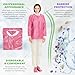 AMZ Medical Supply Disposable Lab Jackets X-Large, Cranberry, Pack of 50, 45 GSM SMS Material, Breathable Snap Front Coat with Knit Cuffs Collar and 3 Pockets, Hip Length Unisex